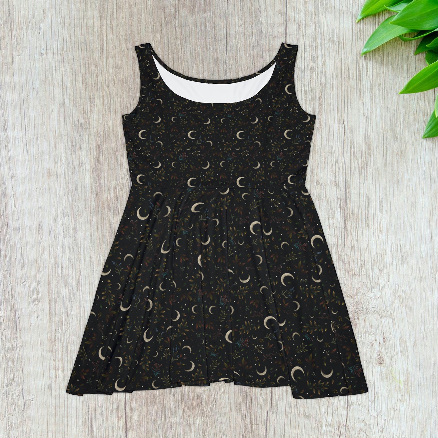 Women's Skater Dress - Celestial Midnight